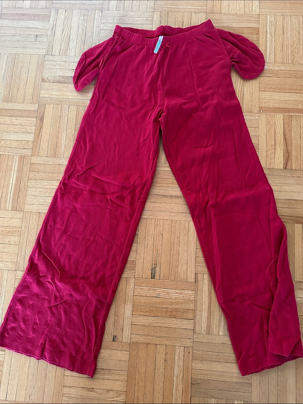 Rat Boi Pointelle Pull on Easy Pants - Soft Lightweight Knit